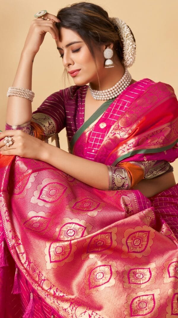 Cotton Silk Chanderi Saree - Designer Sarees Rs 500 to 1000 -