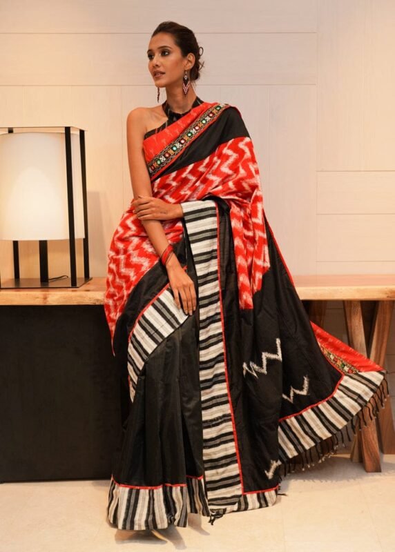 Buy Mevika Wine Plain Saree Online at Best Prices in India - JioMart.