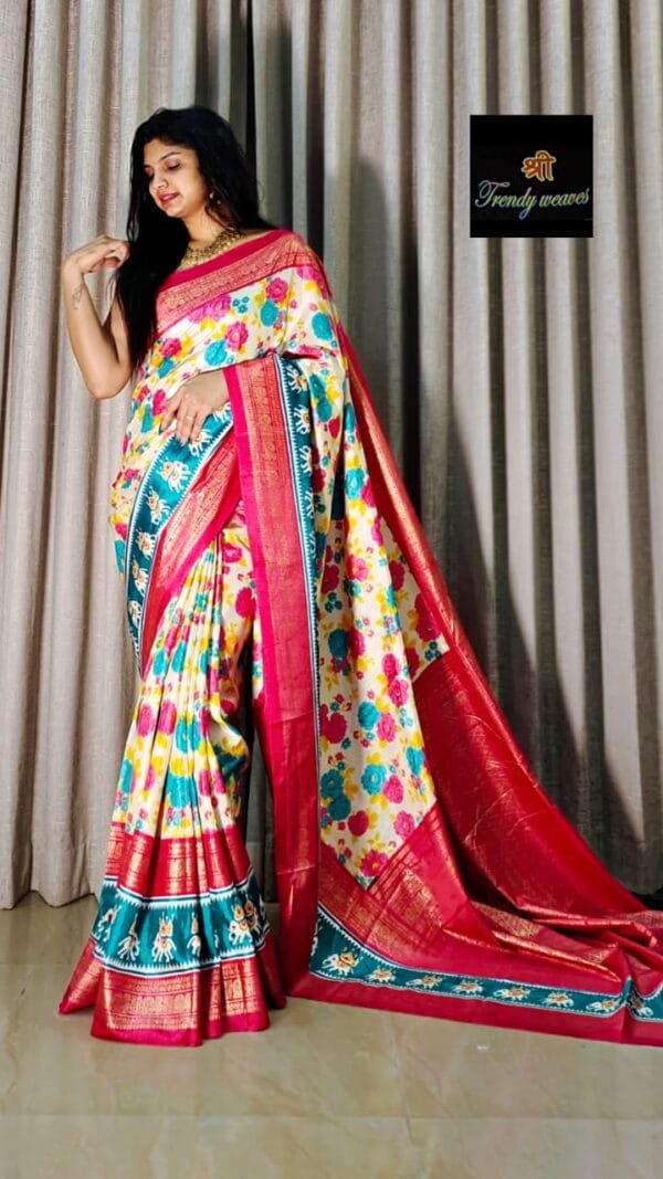 Kanjivaram Pure Silk Saree - Designer Sarees Rs 500 to 1000 -