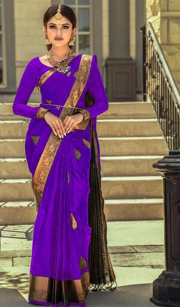 Kora Silk Saree - Designer Sarees Rs 500 to 1000 -