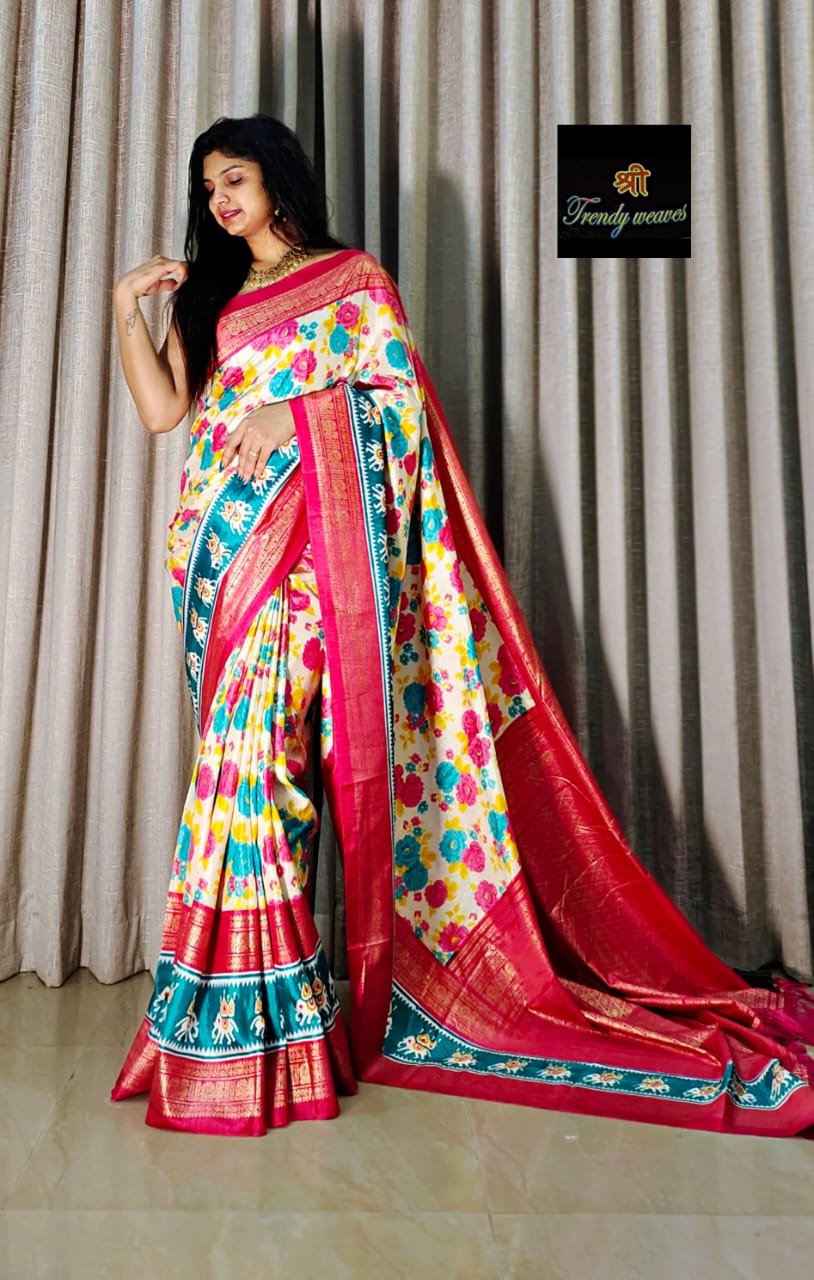 Buy Pure Satin Silk Saree Online – kaashi Ckeations