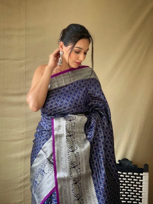 Pure Silk Kanchipuram Saree - Designer Sarees Rs 500 to 1000 -