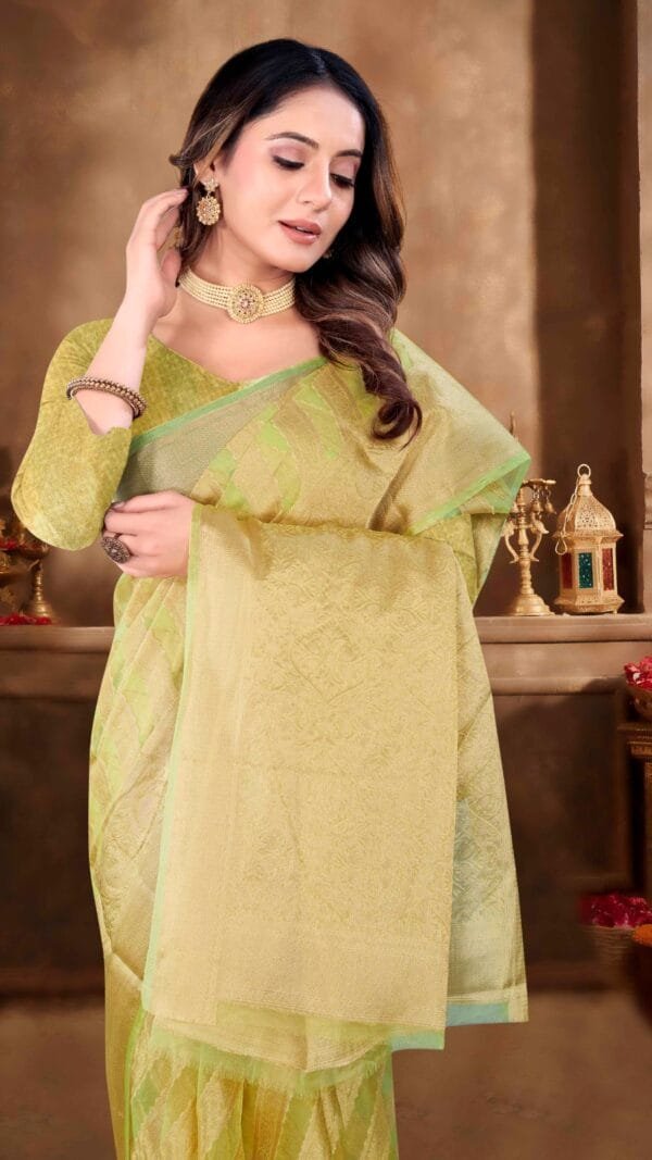 Saree Chanderi Silk - Designer Sarees Rs 500 to 1000 -