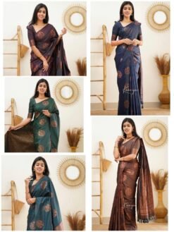 Tissue Silk Saree - Designer Sarees Rs 500 to 1000 -