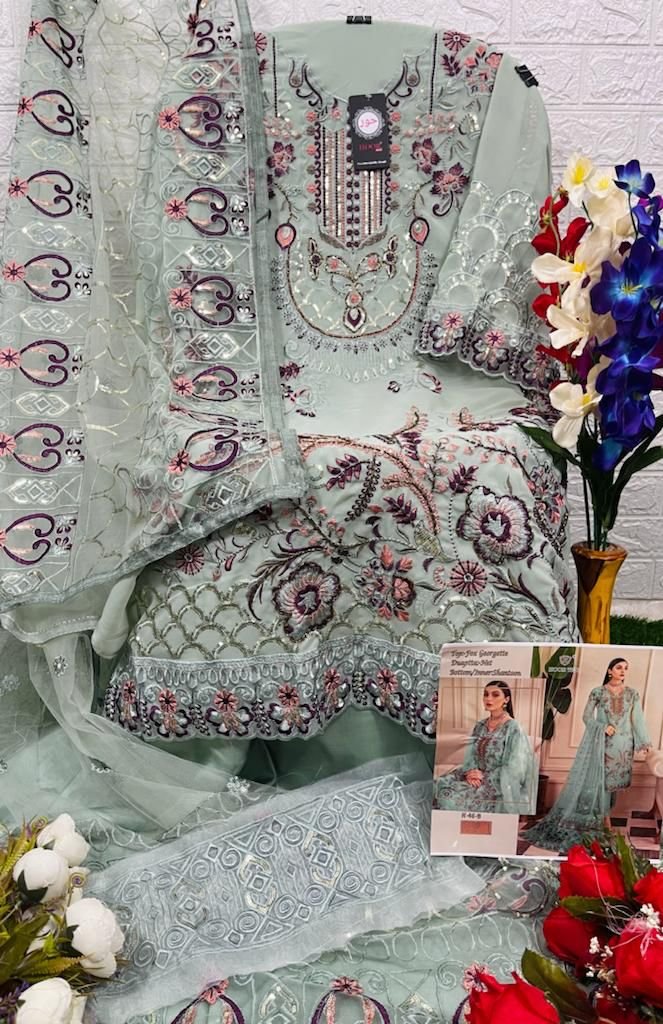 Buy Cotton Designer Pakistani Salwar Suit Online : Italy -