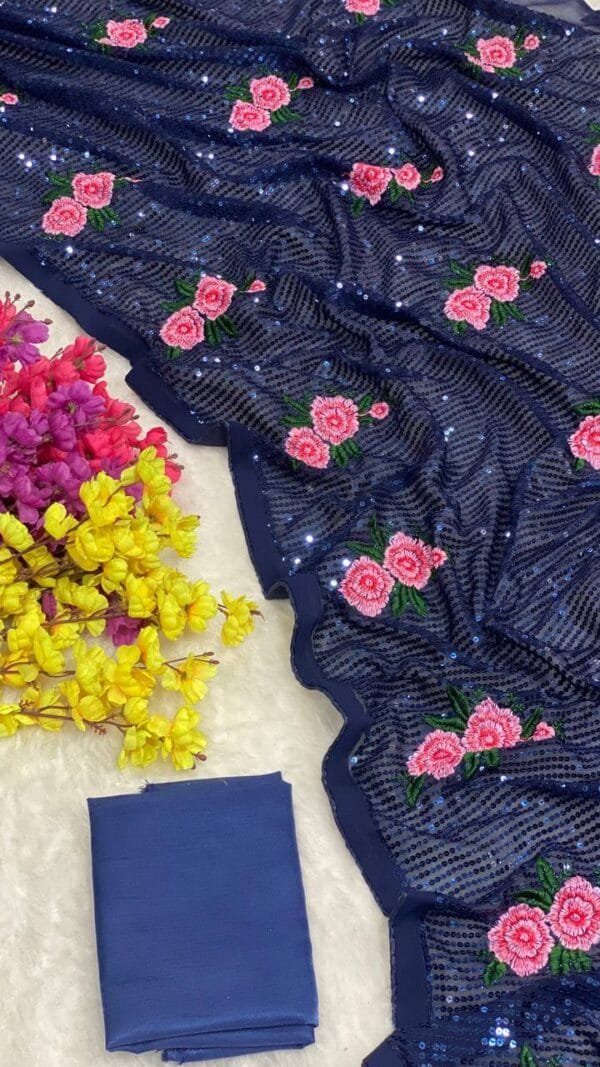 Pure Katan Silk Saree - Designer Sarees Rs 500 to 1000 -