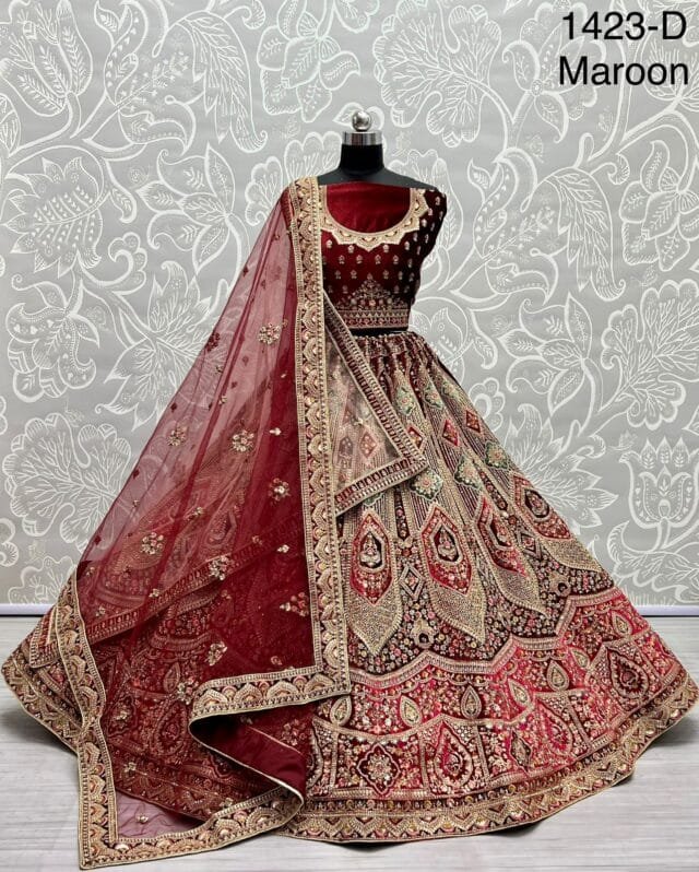 Red Bridal Lehenga