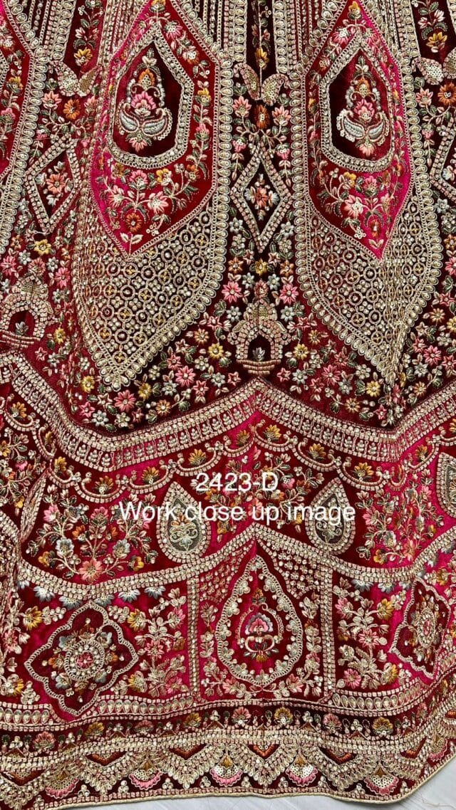 Red Bridal Lehenga