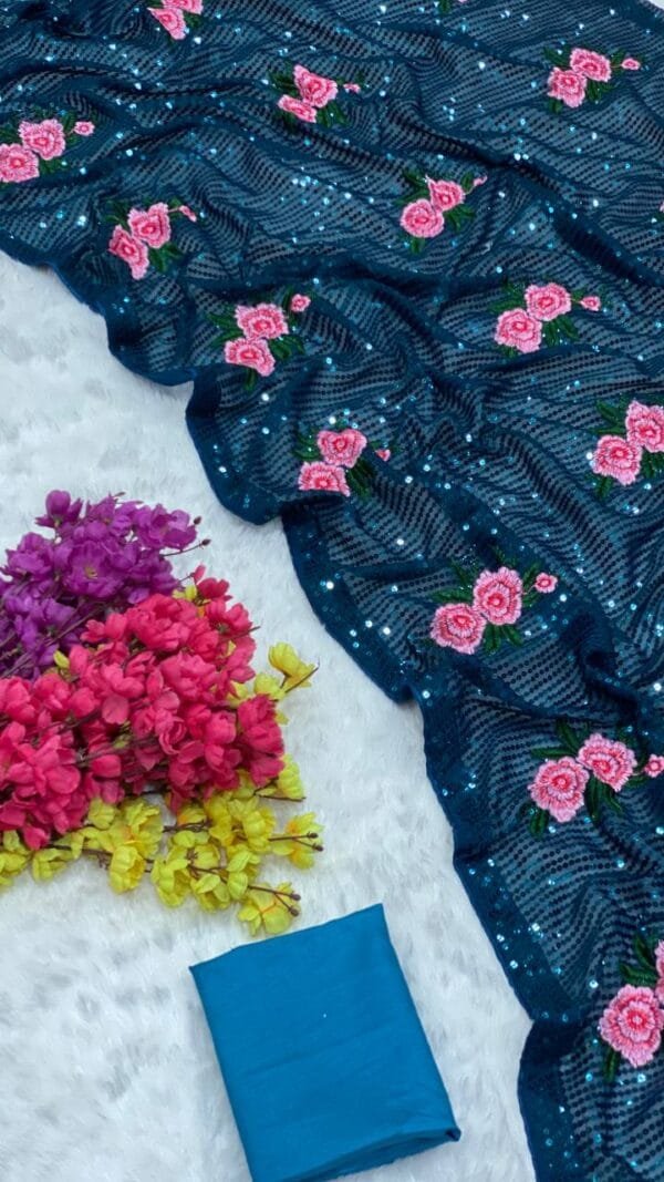 Saree Chanderi Silk - Designer Sarees Rs 500 to 1000 -