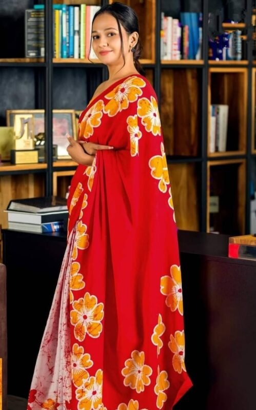 Lavessi Present to you Latest Design Red Color Gujrati Style Bandhani  Patola Saree