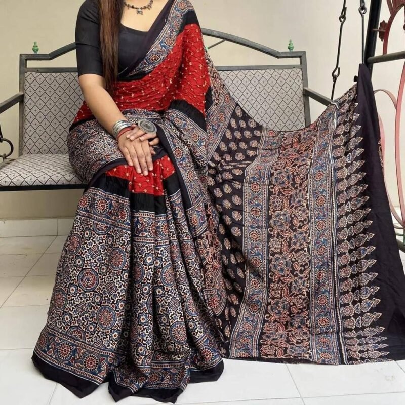 Designer satin silk saree black with allover zardosi & stone work –  Prashanti Sarees