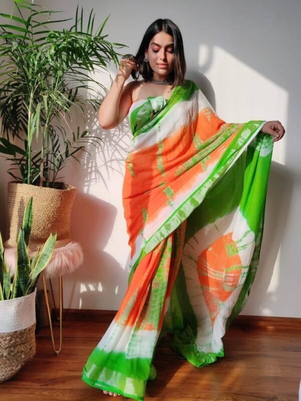 Wholesale Price Banarasi Warm Silk Independence Day Saree - Wholesale:  Trend In Need