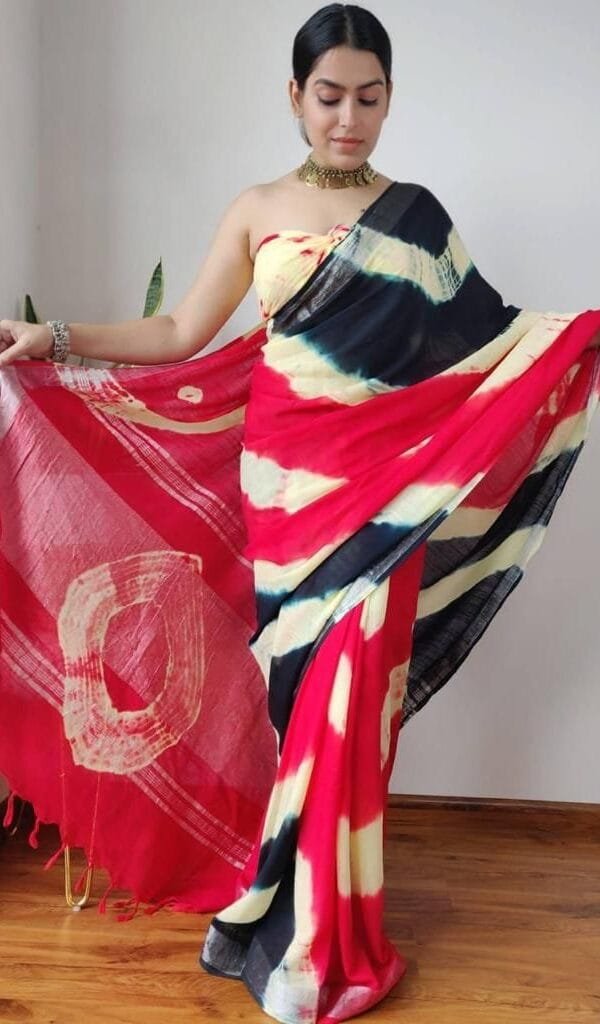 Bestseller Linen Sarees Online USA