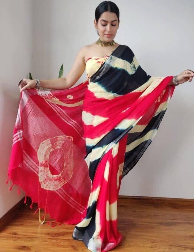 Bestseller Linen Sarees Online USA