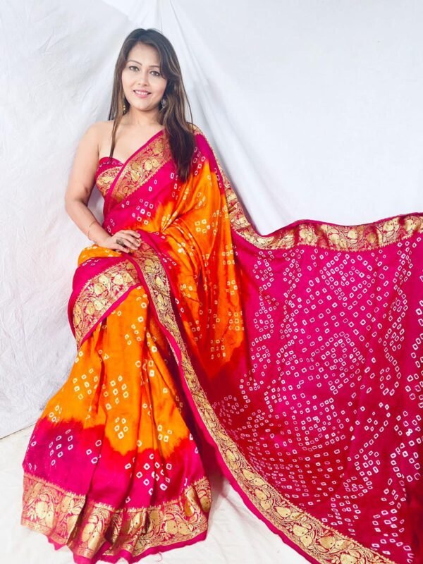 Buy Navy and Multi Saree With Stitched Blouse by Designer RI RITU KUMAR  Online at Ogaan.com