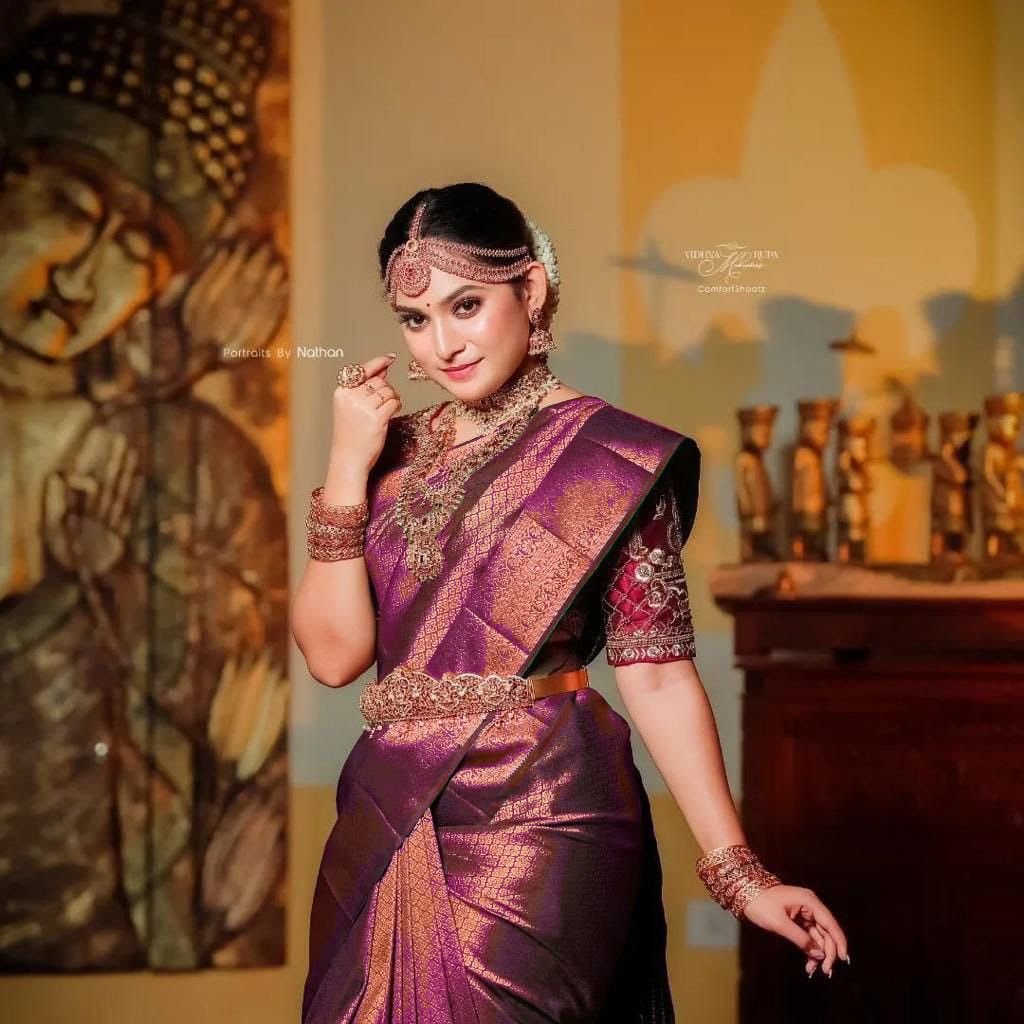 Buy Vivaha Goddess Wedding Pure Kanchipuram Silk Sarees for Wedding -  Online The Chennai Silks