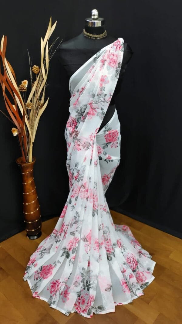 Sarees With Embroidered Blouse United Kingdom