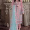 Pink Georgette with Sequence Embroidery Work Pakistani Suits in Sale