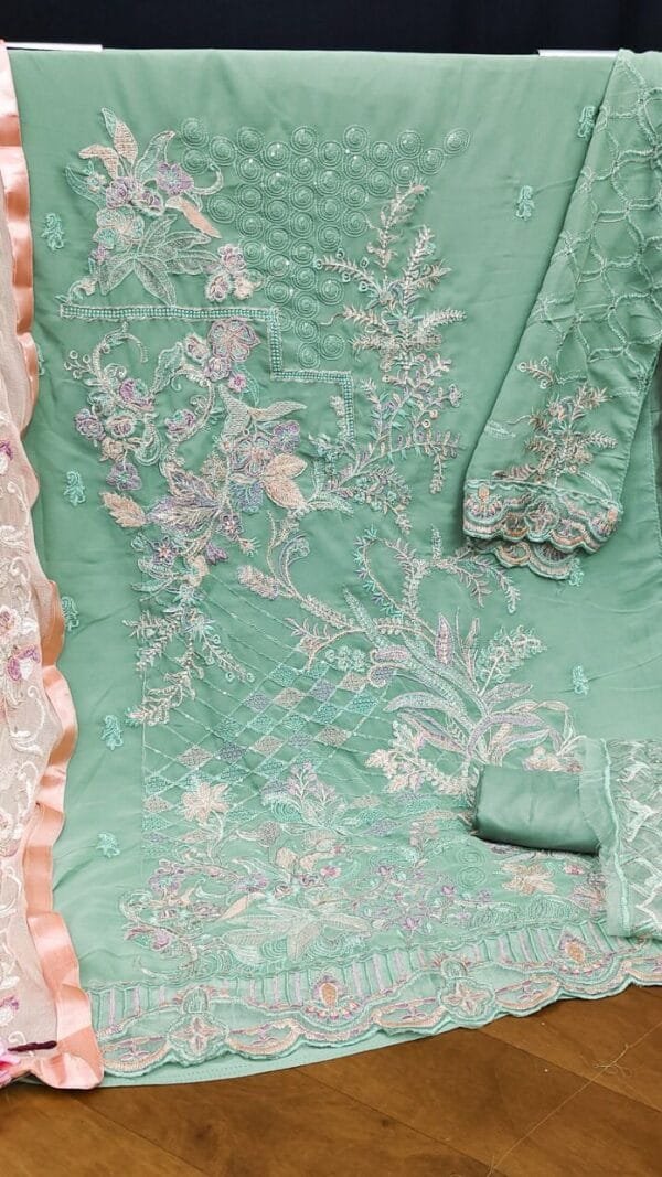 Pista Georgette with Sequence Embroidery Work Pakistani Suits in Sale