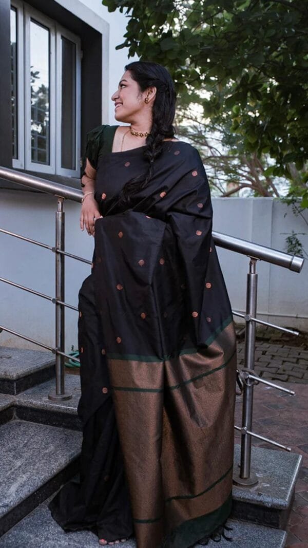 Black Color Silk Saree