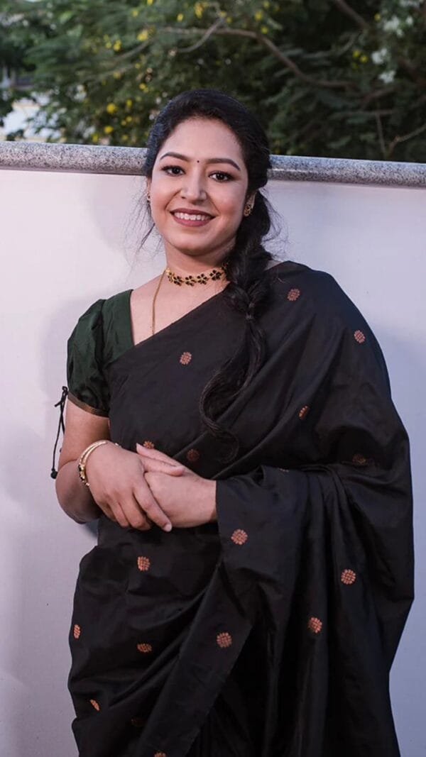 Black Color Silk Saree