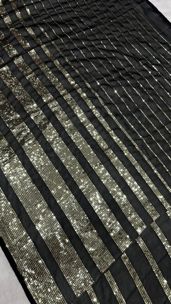 Black ColourSoft Georgette Designer Saree