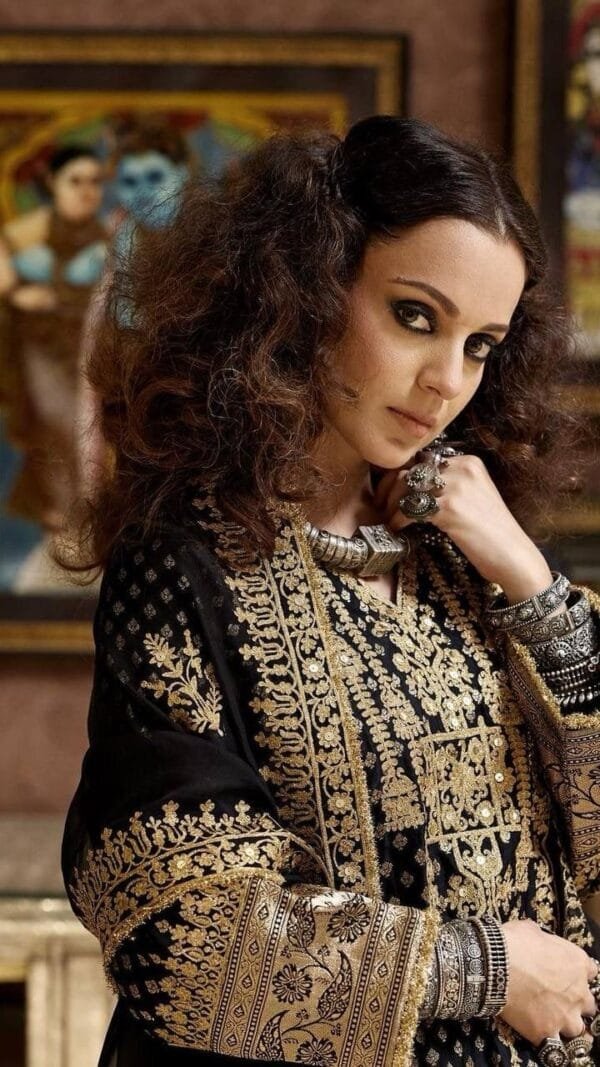 Black Heavy 9000 Velvet with Zari Embroidery Work Pakistani Suits In Sale