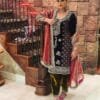 Black Heavy Velvet Top with Beautiful Embroidered Pakistani Suits in Sale