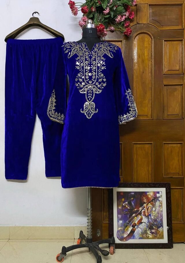 Blue New KurtiPlazzo Set Pakistani Suits In Sale
