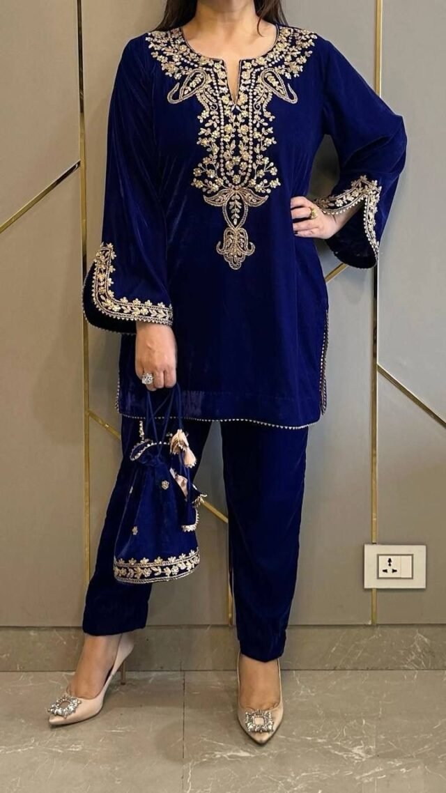 Blue New KurtiPlazzo Set Pakistani Suits In Sale