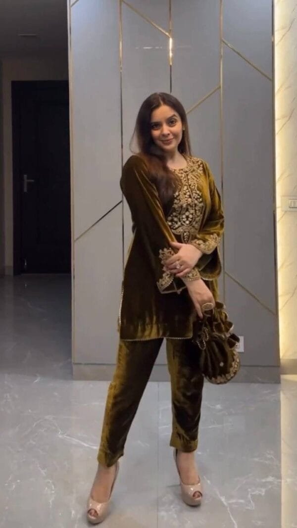 Brown New KurtiPlazzo Set Pakistani Suits In Sale