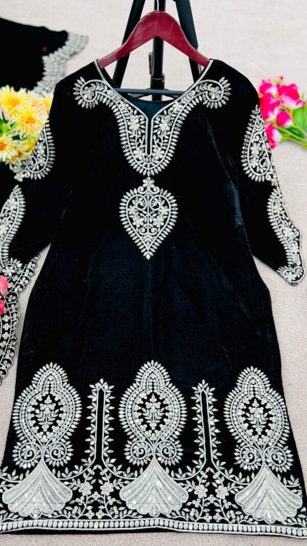 Dark Blue New Designer Party Wear Fully Stitched Pakistani Suits In Sales