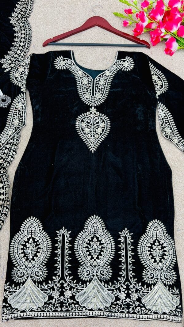 Dark Blue New Designer Party Wear Fully Stitched Pakistani Suits In Sales
