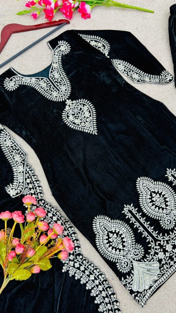 Dark Blue New Designer Party Wear Fully Stitched Pakistani Suits In Sales