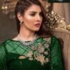 Green Butterfly Net With heavy Embroidery Work Pakistani Suits In Sale