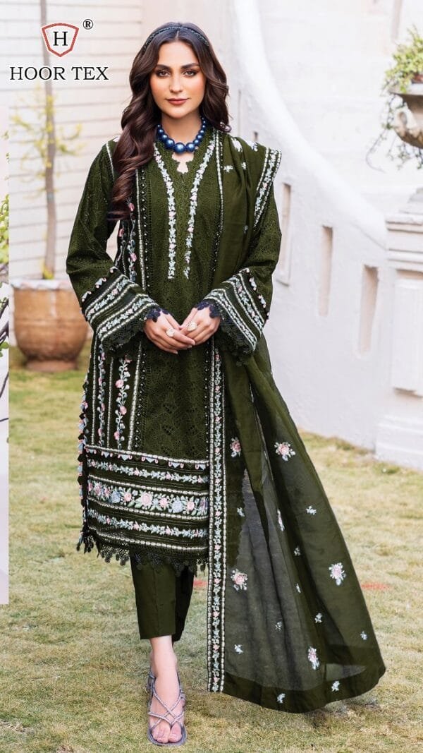 Green Fox Georgette Pakistani Suits In Sale