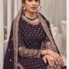 Ligh Purple Heavy Fox Georgette with Embroidery Sequence Work Pakistani Suits in Sale