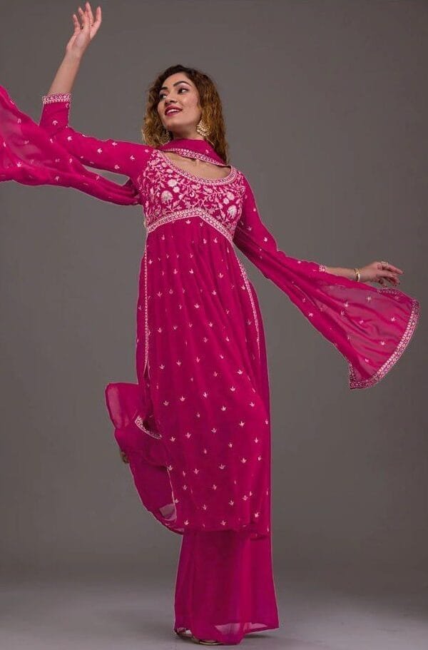 Mejanta Heavy GeorgetteWith Sequence Embroidery Work Pakistani Suits In Sale