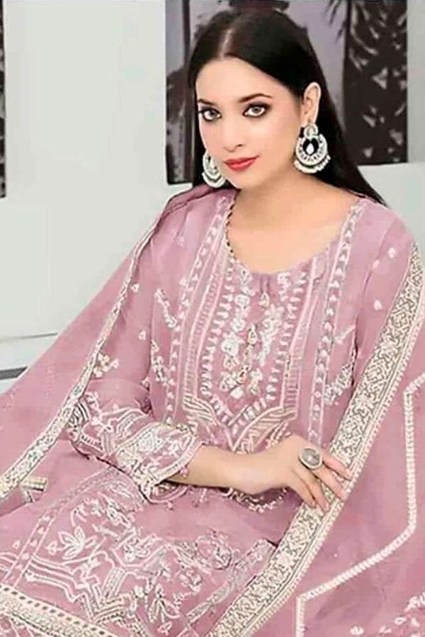 Pink Georgette With Embroidery Pakistani Suits Sale
