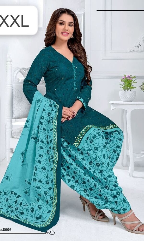 Pure Cotton Printed Ready Made Suit