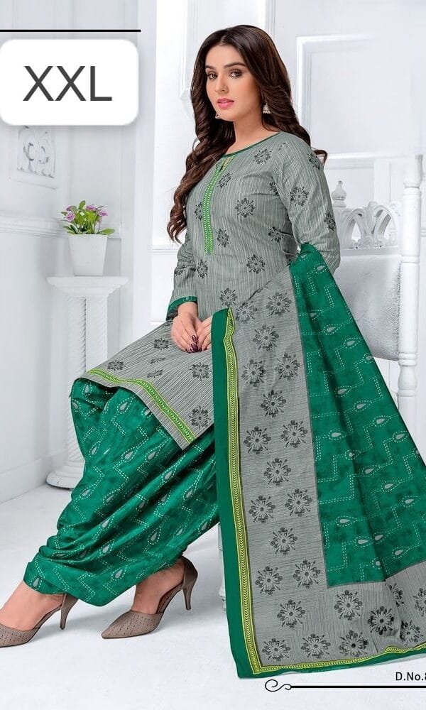 Pure Cotton Printed Ready Made Suit