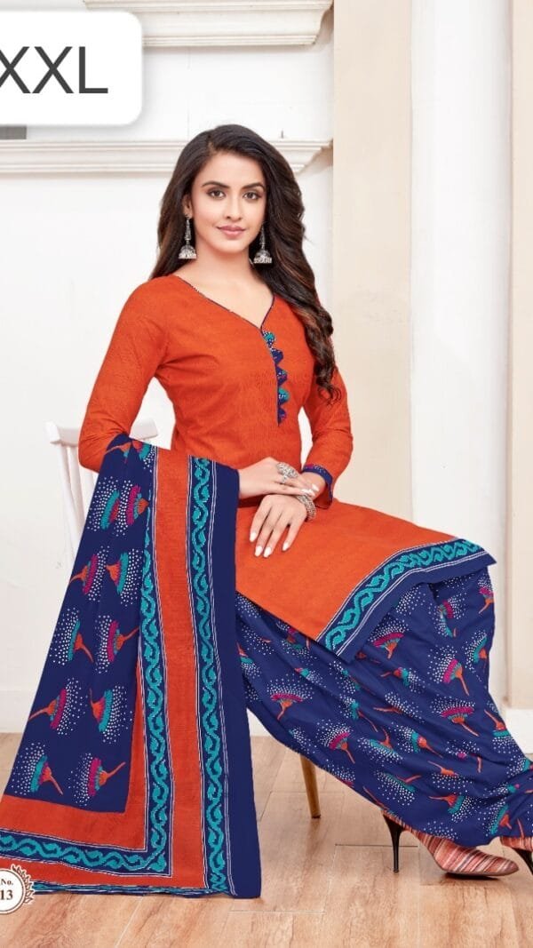 Pure Cotton Printed Ready Made Suit