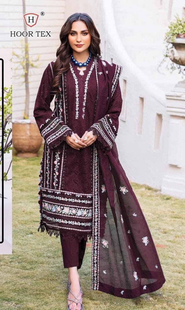 Purple Fox Georgette Pakistani Suits In Sale