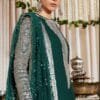Purple Green Georgette Embroidered Pakistani Suits In Sale