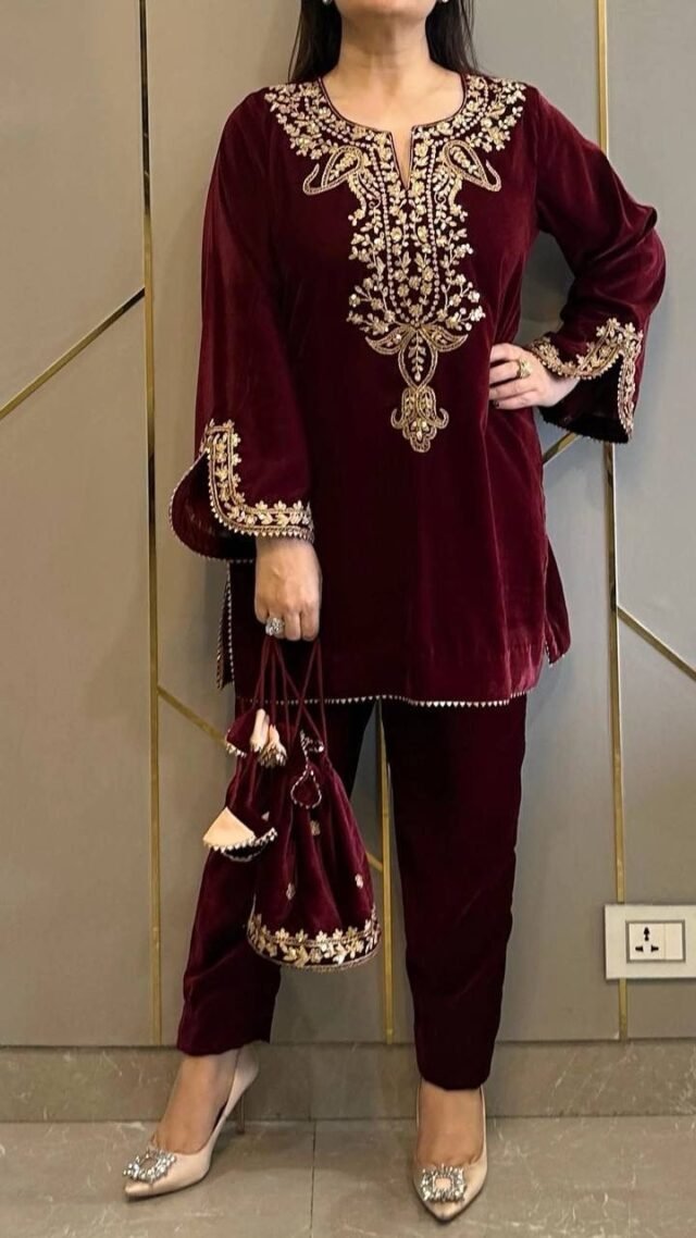 Red New KurtiPlazzo Set Pakistani Suits In Sale