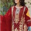 Red Organza with Heavy Embroidery Work Pakistani Suits In Sale