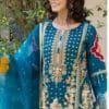 Sky Blue Organza with Heavy Embroidery Work Pakistani Suits In Sale