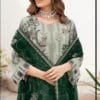 Sky Green Gold Fox Georgette Pakistani Suits in Sale