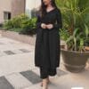 Black colour Heavy Rayon Alia Cut Dresses