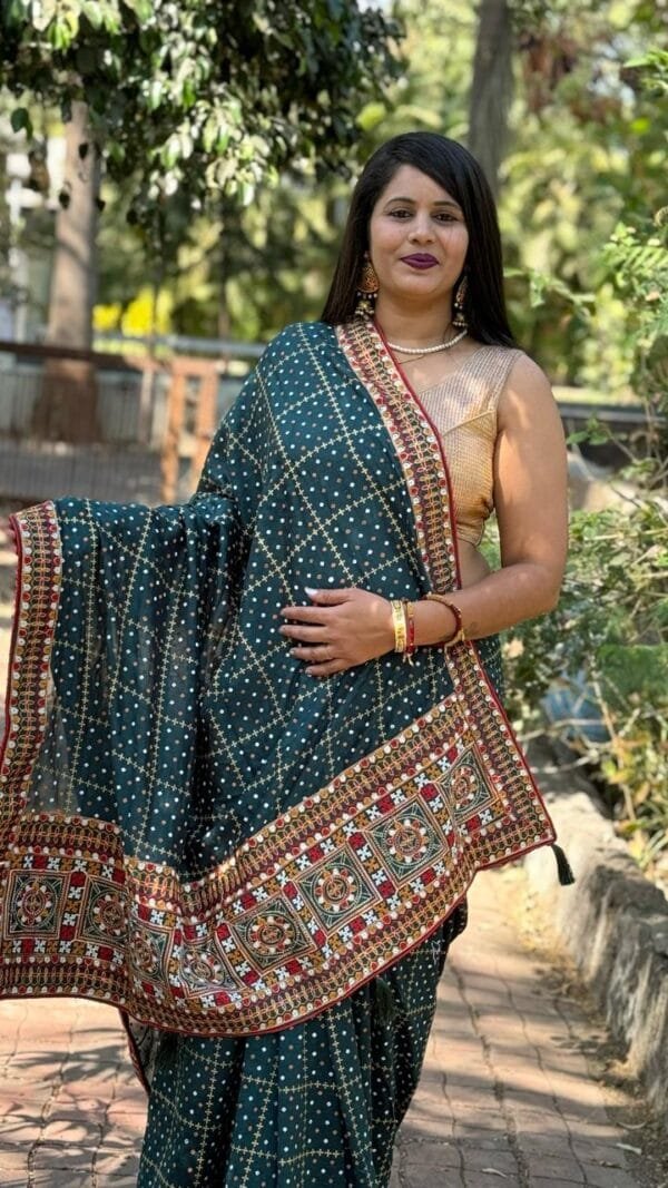 Blue Colour Vishitra Saree